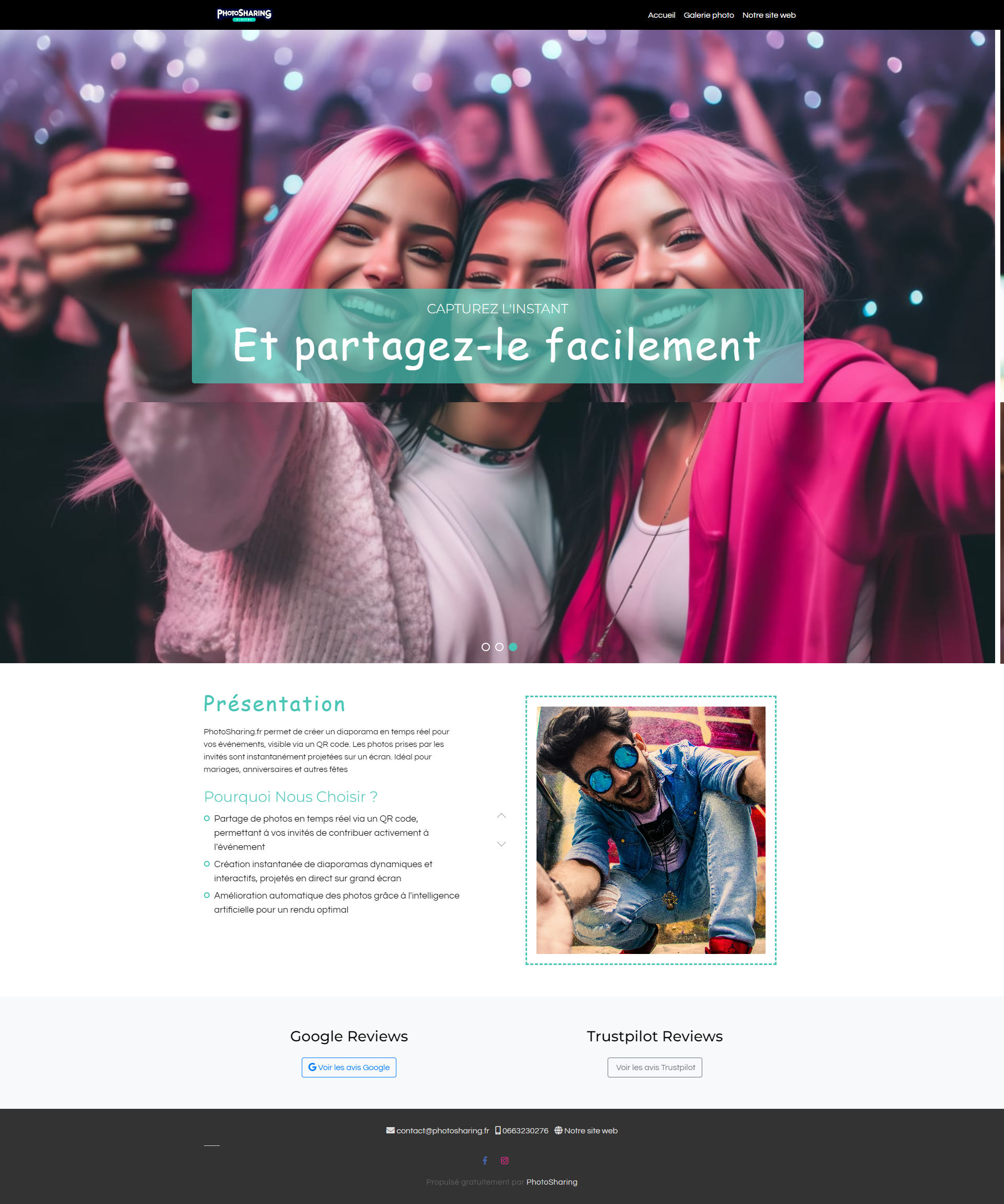 Partagez vos photos facilement avec PhotoSharing